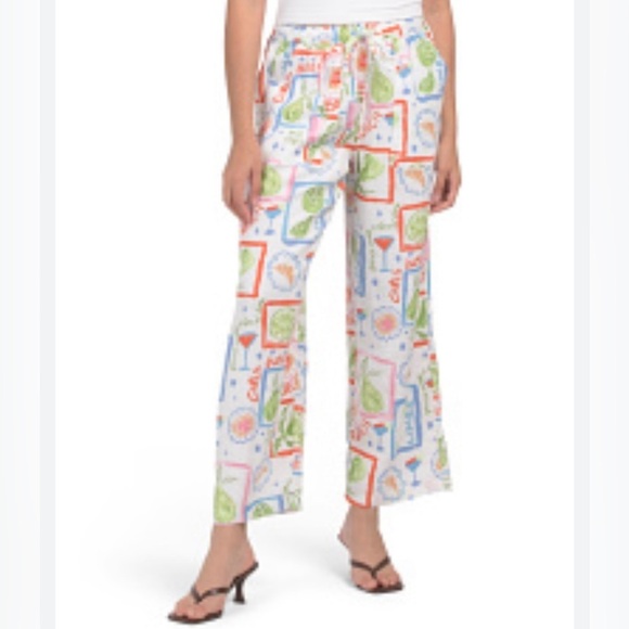 Cynthia Rowley 100% Linen Wide Leg Beach Pants Size Small NWOT - Picture 3 of 4